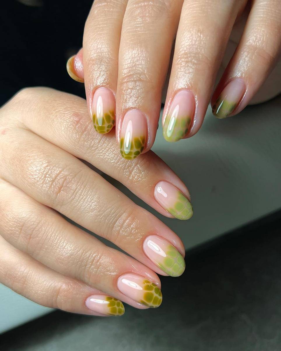 inspirasi olive nail art