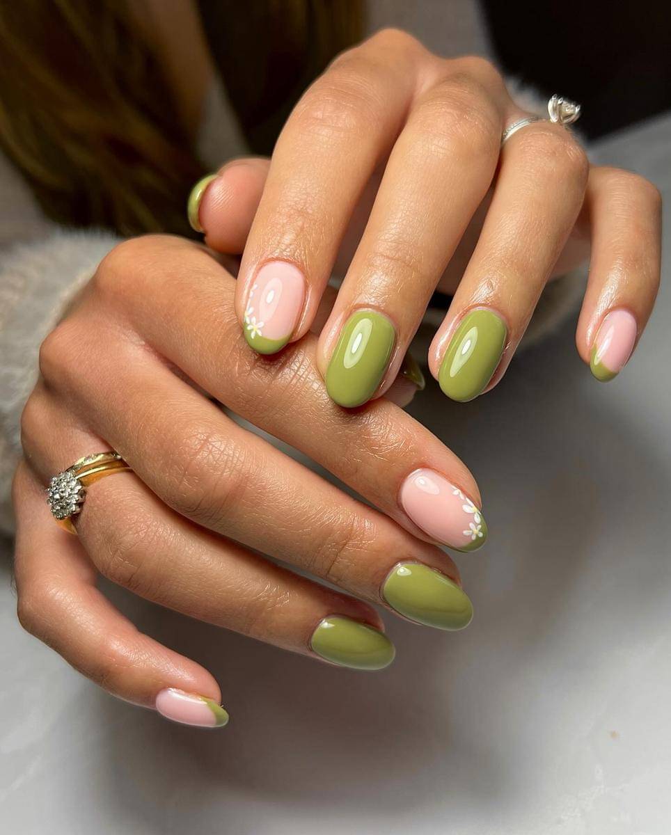 inspirasi olive nail art
