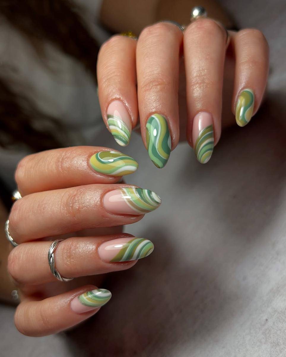 inspirasi olive nail art