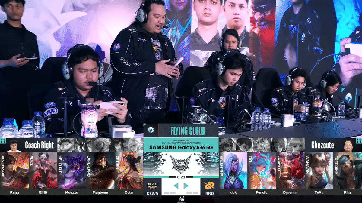 draft RRQ terlihat lebih bersinergi dan counter draft DEWA