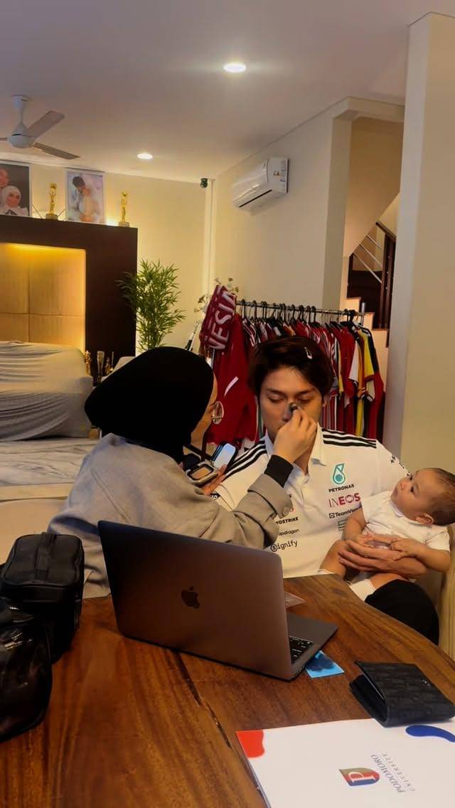 potret Rizky Billar dan Leshia