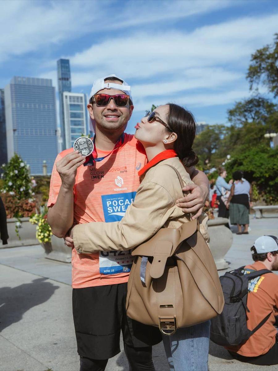 Raffi Ahmad ikut Chicago Marathon 2025