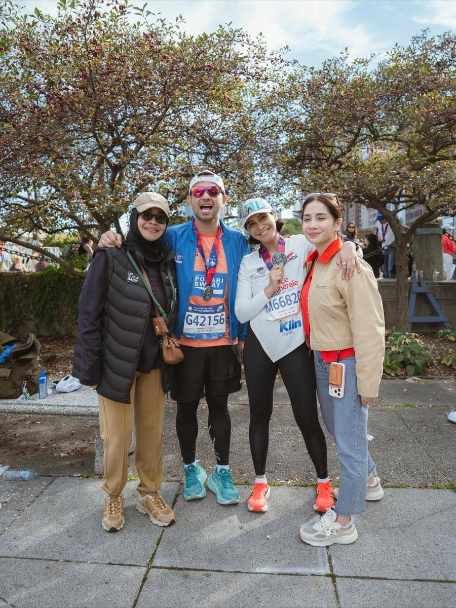 Raffi Ahmad ikut Chicago Marathon 2025