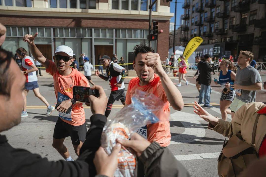 Raffi Ahmad ikut Chicago Marathon 2025