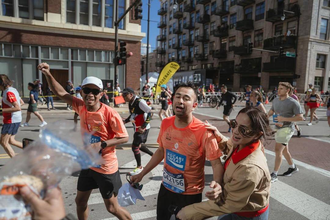 Raffi Ahmad ikut Chicago Marathon 2025