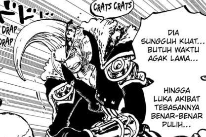 Garling terluka setelah bertarung dengan Rocks