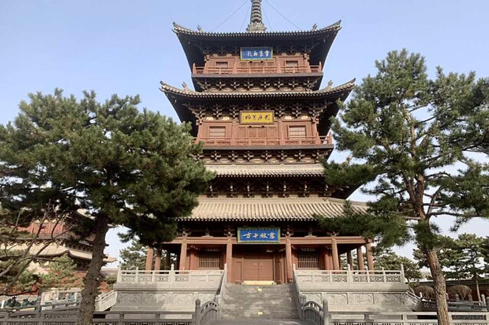 potret Kuil Huayan, Datong, China