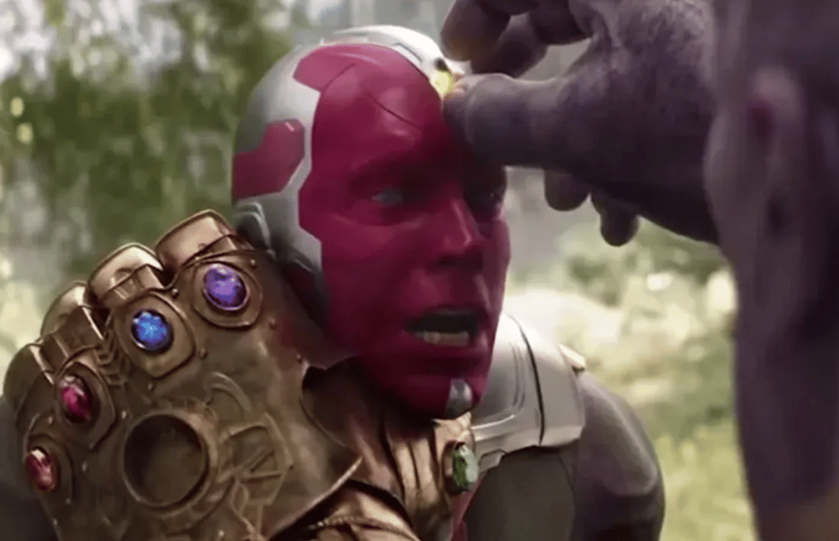 Vision di Avengers: Infinity War
