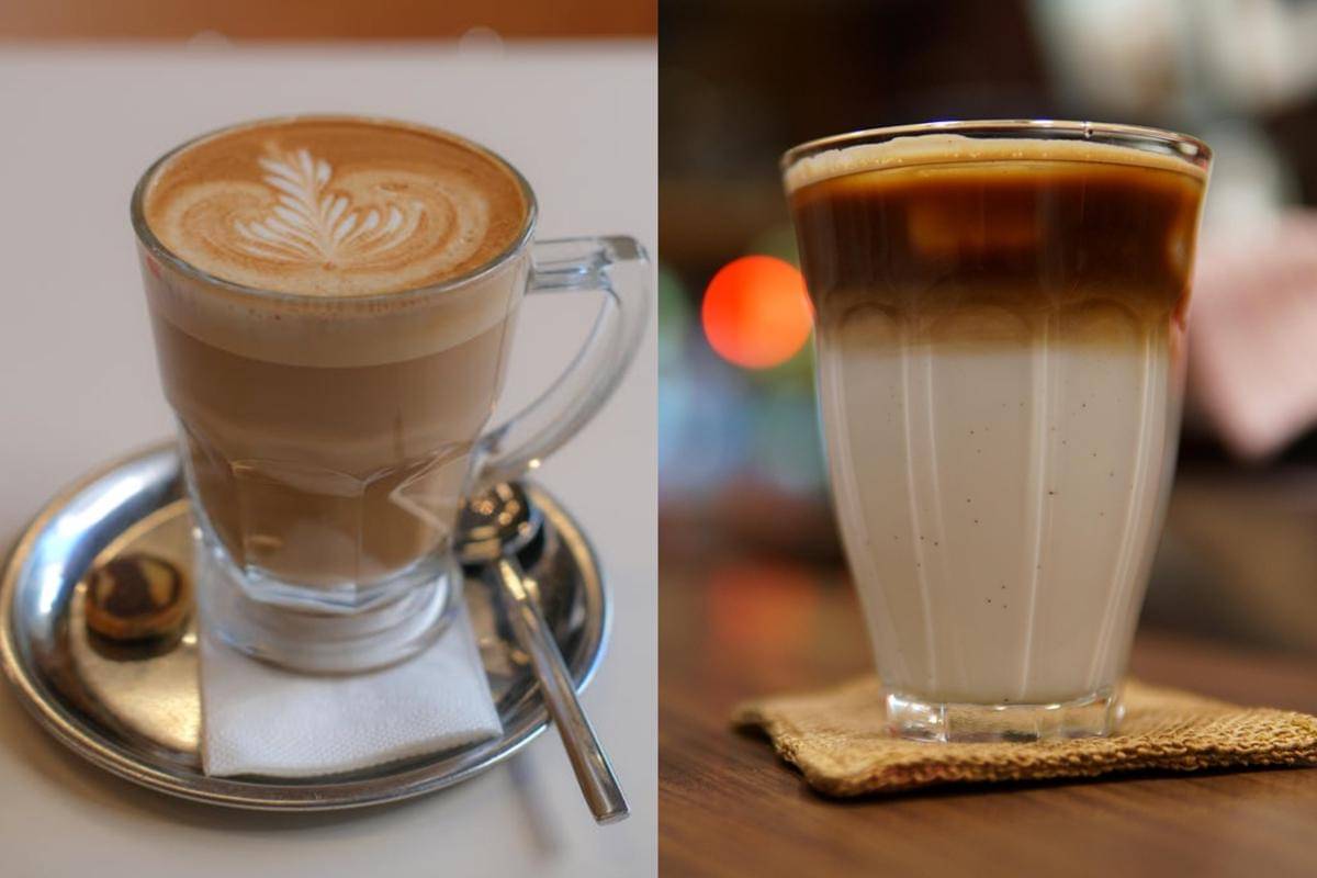 Potret latte dan dirty latte