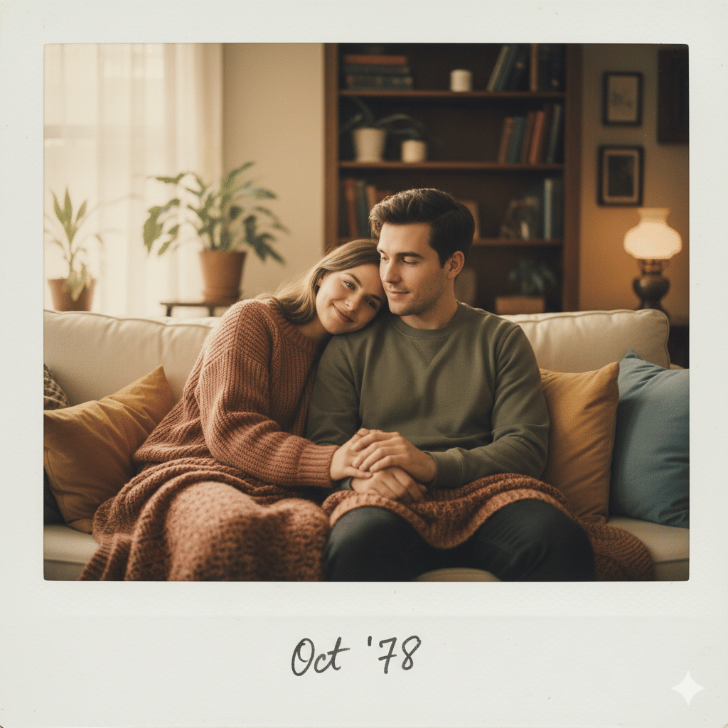 Prompt Gemini AI pasangan polaroid