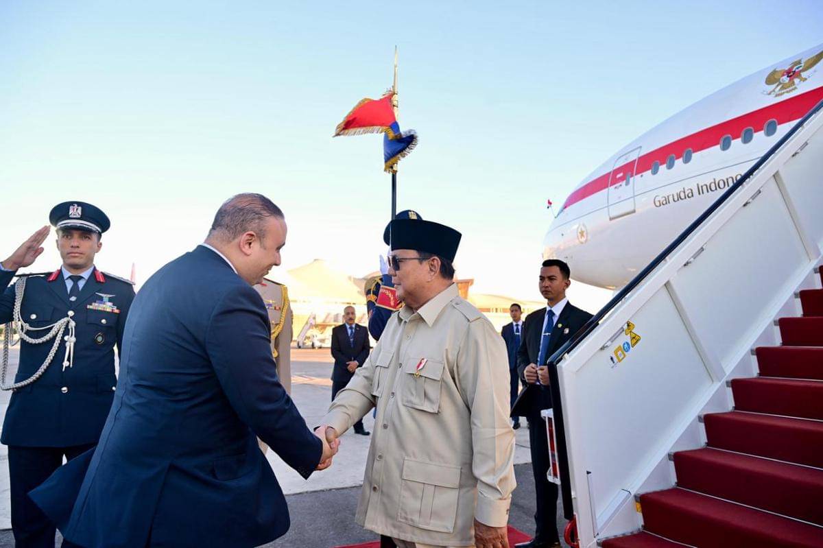 Presiden Prabowo Subianto diagendakan menghadiri Konferensi Tingkat Tinggi (KTT) Perdamaian Gaza, di Shamr El-Sheikh, Mesir (dok. Sekretariat Presiden)