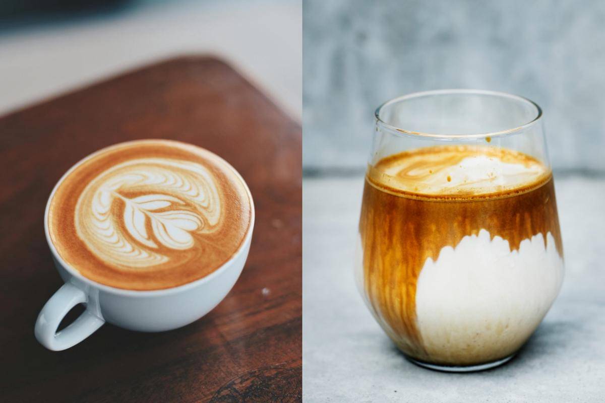 Potret latte dan dirty latte