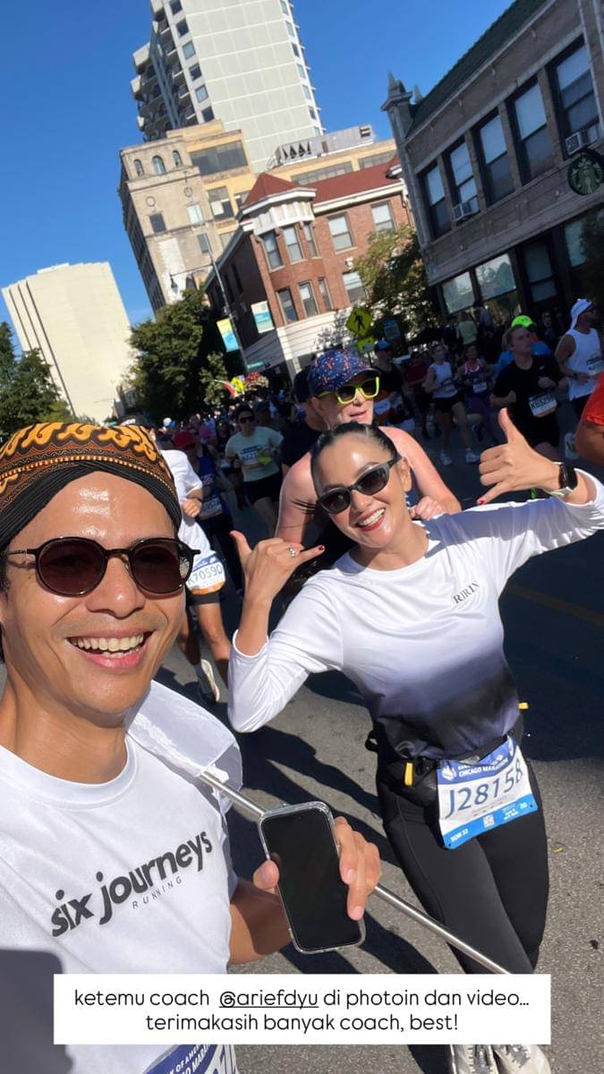 artis ikut Chicago Marathon 2025