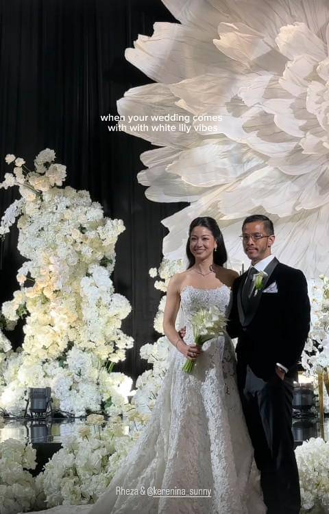 Potret Resepsi Pernikahan Kerenina Sunny dan Rheza