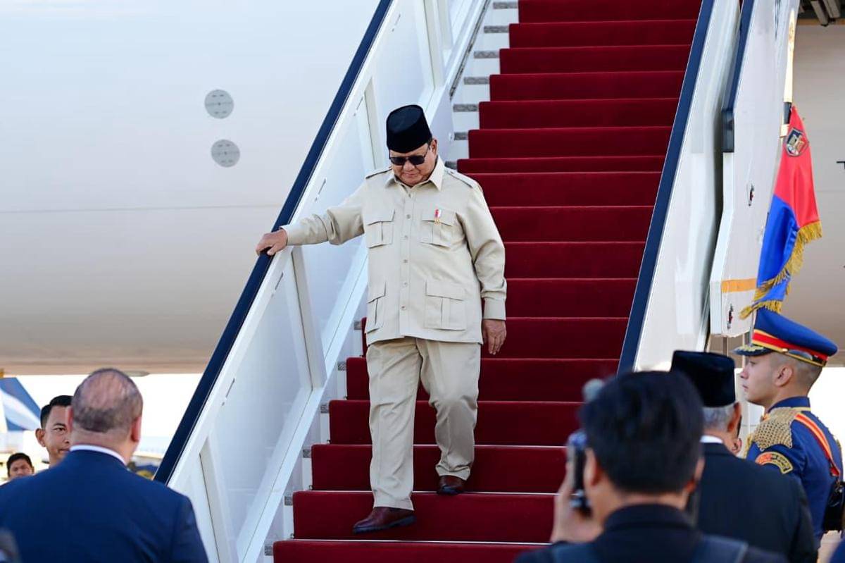Presiden Prabowo Subianto diagendakan menghadiri Konferensi Tingkat Tinggi (KTT) Perdamaian Gaza, di Shamr El-Sheikh, Mesir (dok. Sekretariat Presiden)