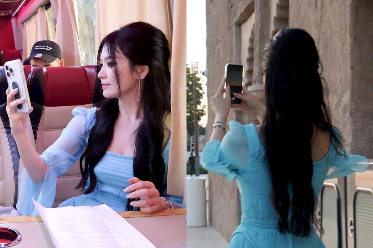 potret Song Hye Kyo di balik layar Genie, Make A Wish