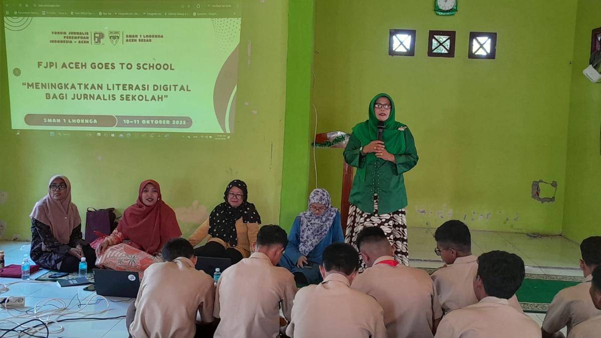 FJPI Goes to School di SMA Negeri 1 Lhoknga, Kabupaten Aceh Besar, Aceh.