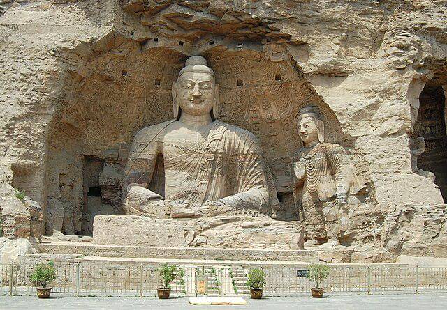 potret Gua Yungang, Datong, China