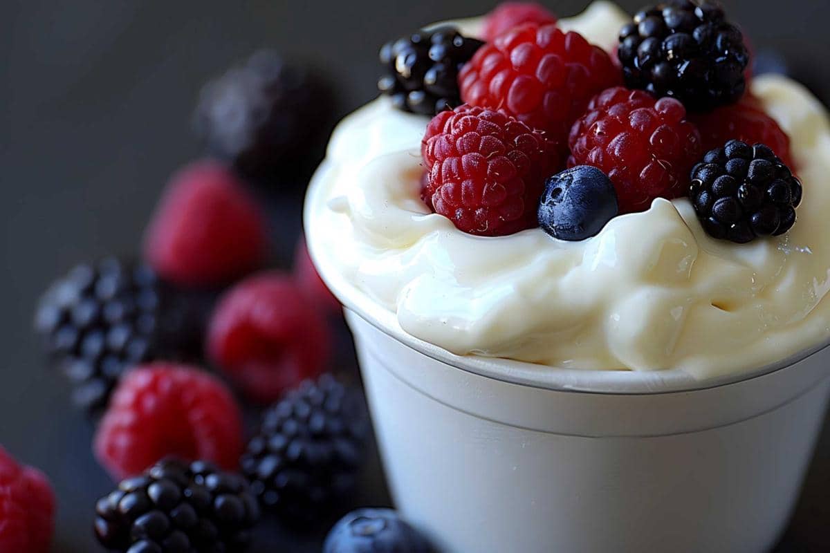 Yoghurt dan buah berry