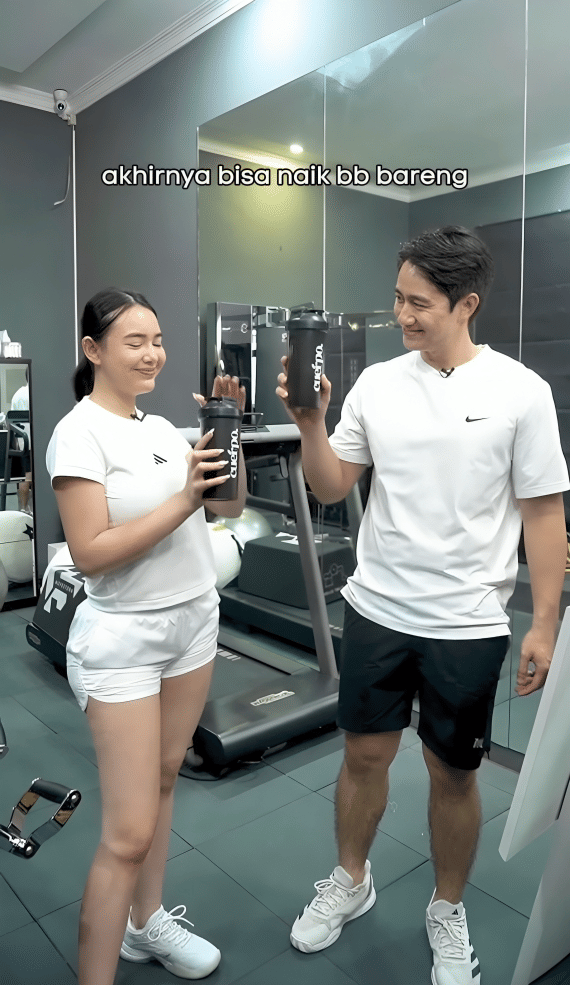 Amanda Manopo dan suami olahraga bareng