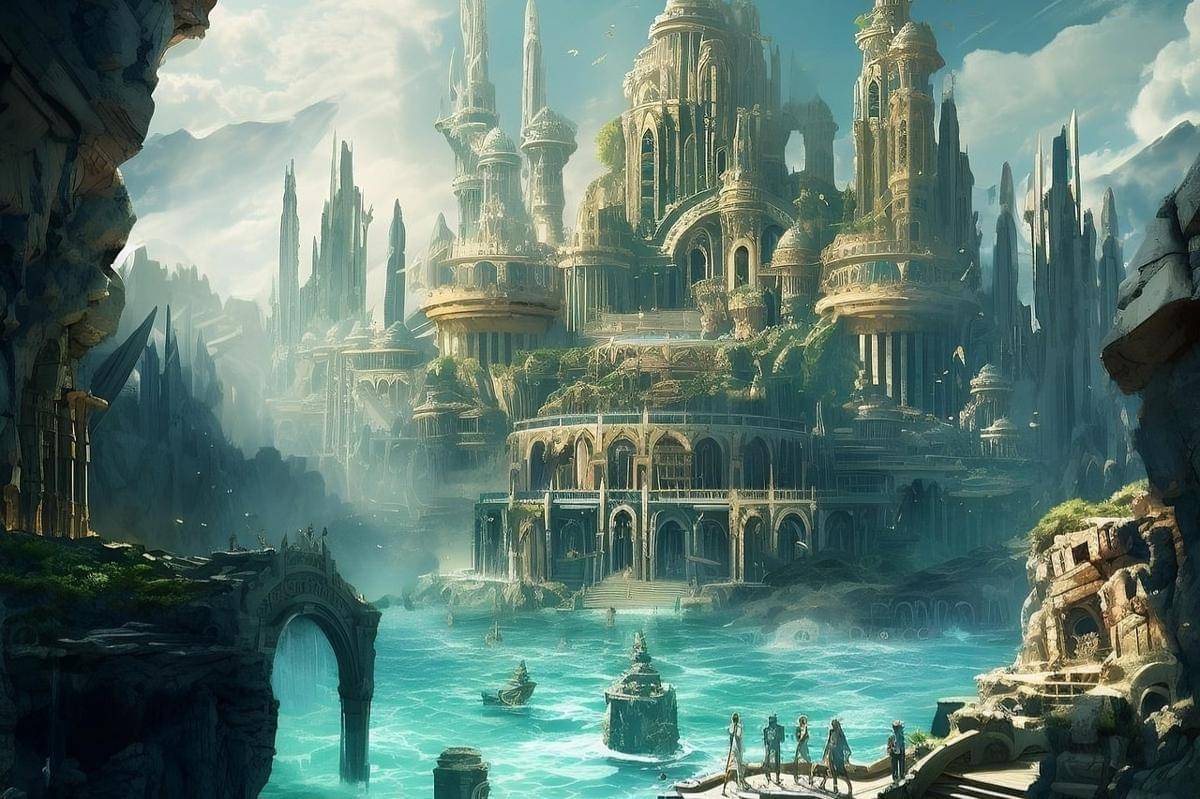 ilustrasi negeri Atlantis
