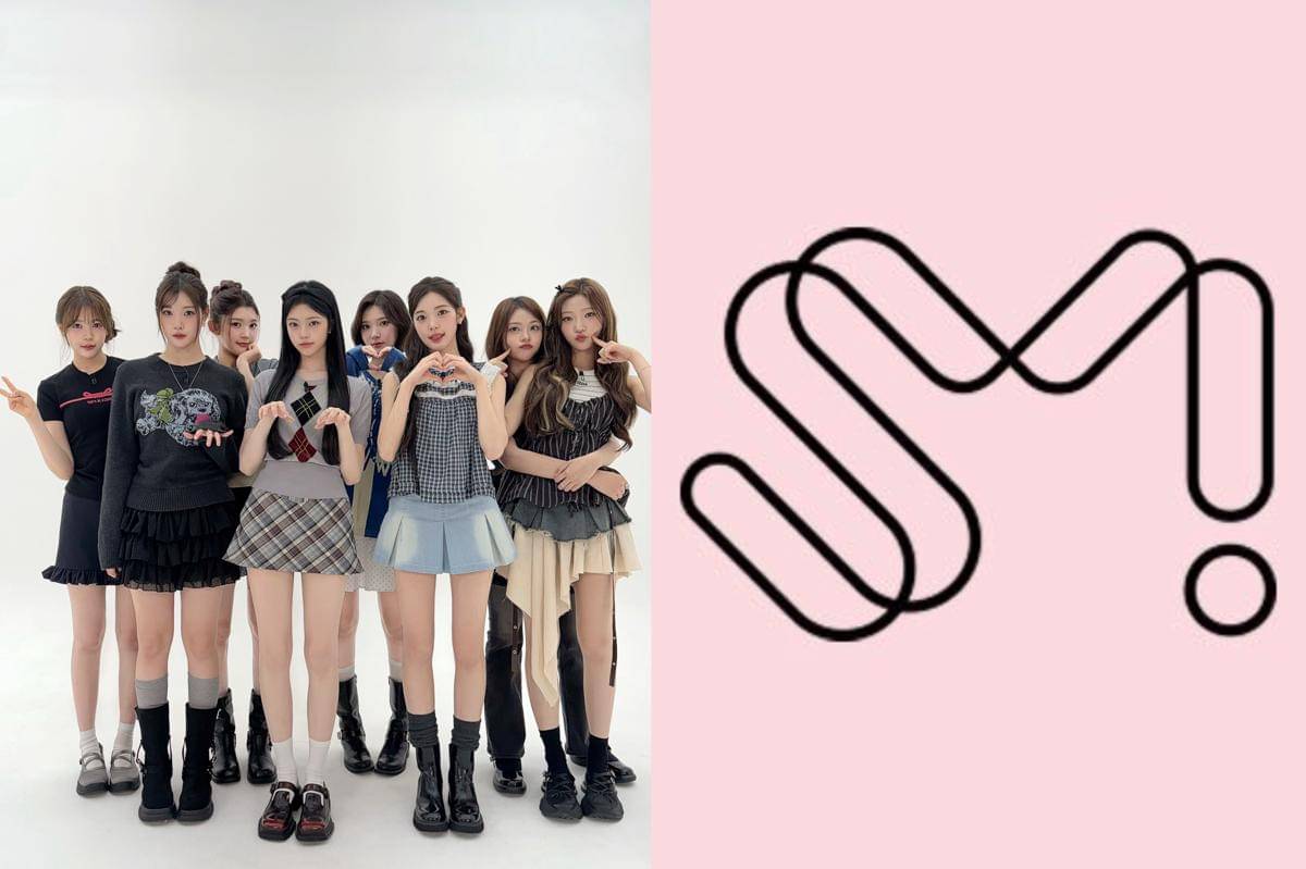 Hearts2Hearts dan Logo SM Entertainment