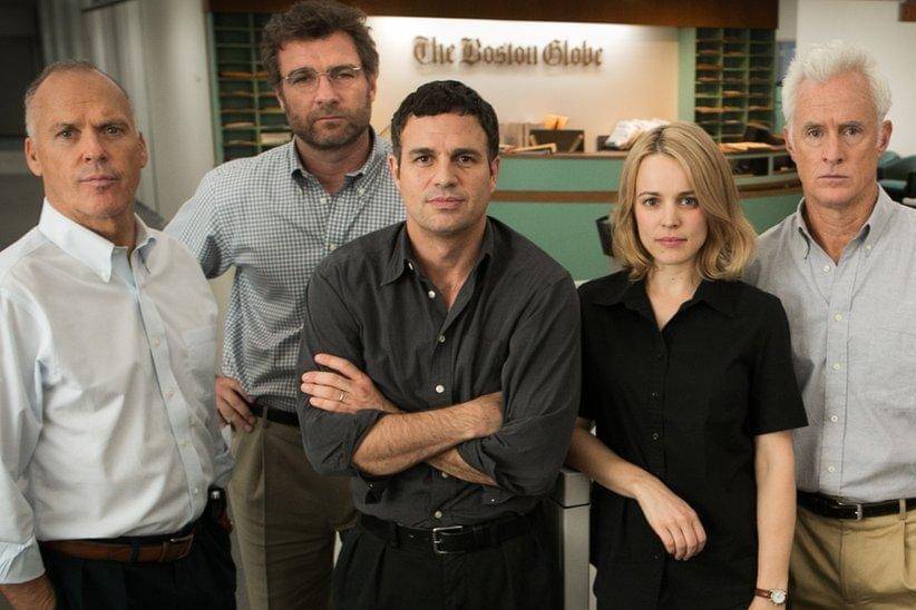 Mark Ruffalo (tengah) dalam film Spotlight