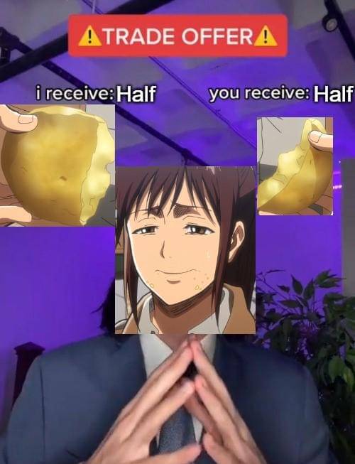 meme anime tentang kentang