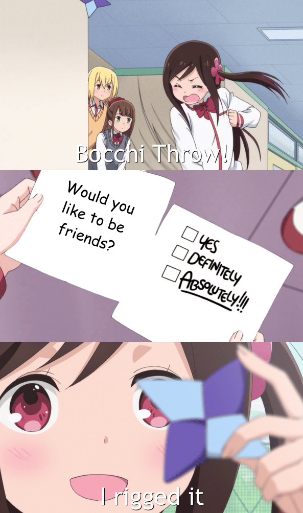 meme anime tentang teman baru