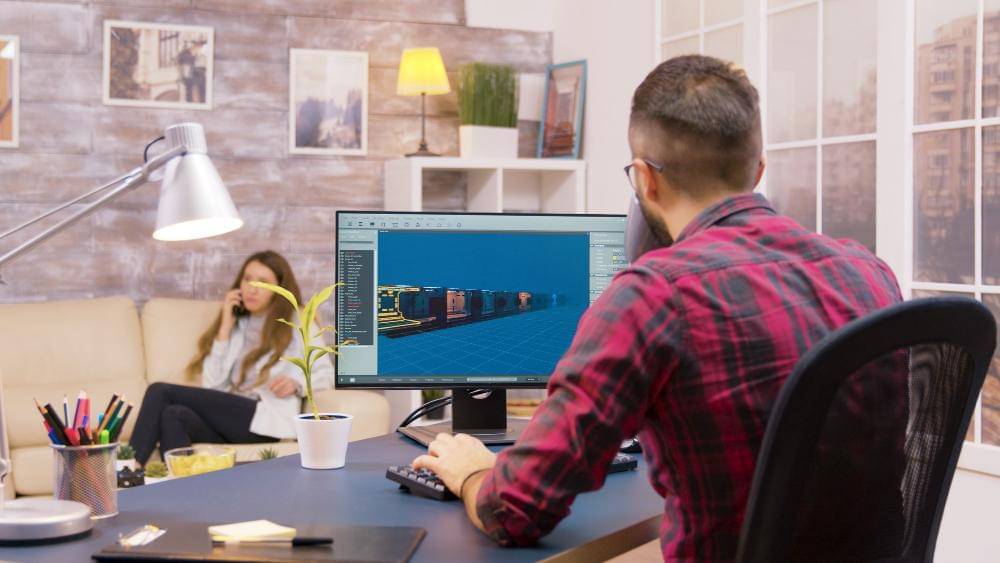 ilustrasi membuat animasi 3D 