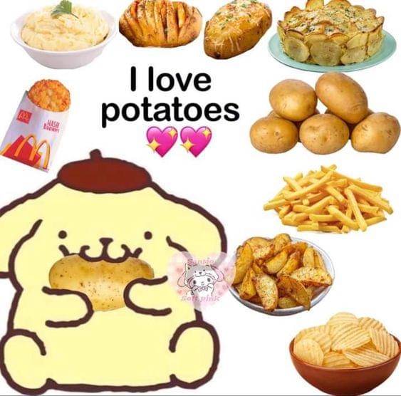 meme anime tentang kentang