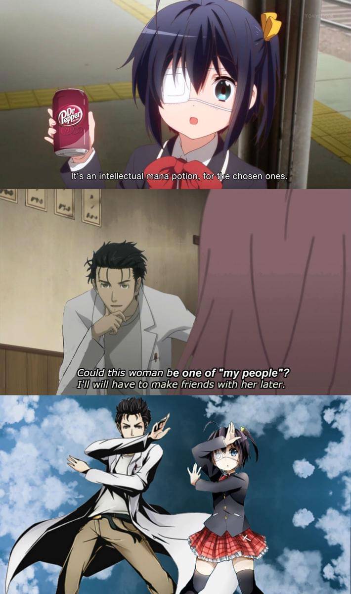 meme anime tentang teman baru