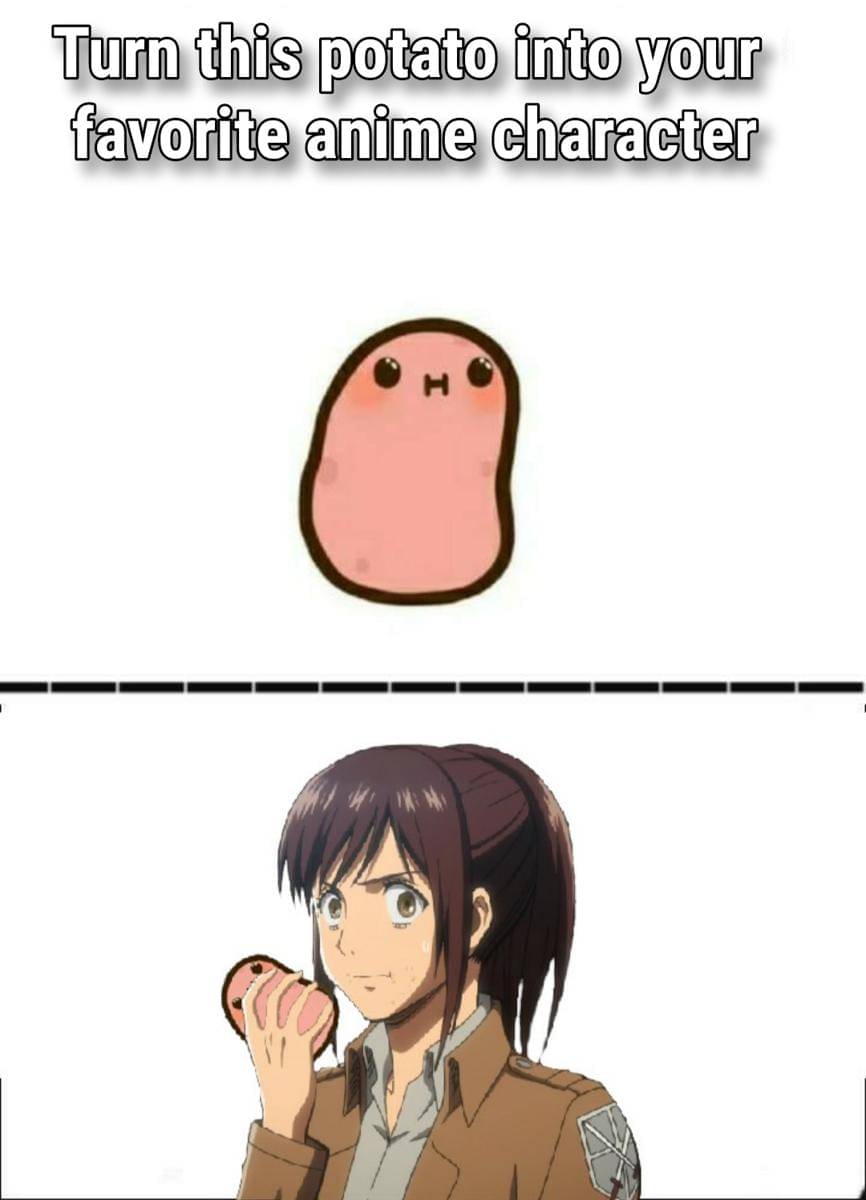 meme anime tentang kentang