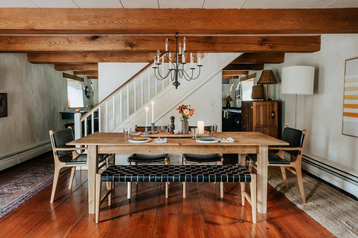 ilustrasi interior modern farmhouse