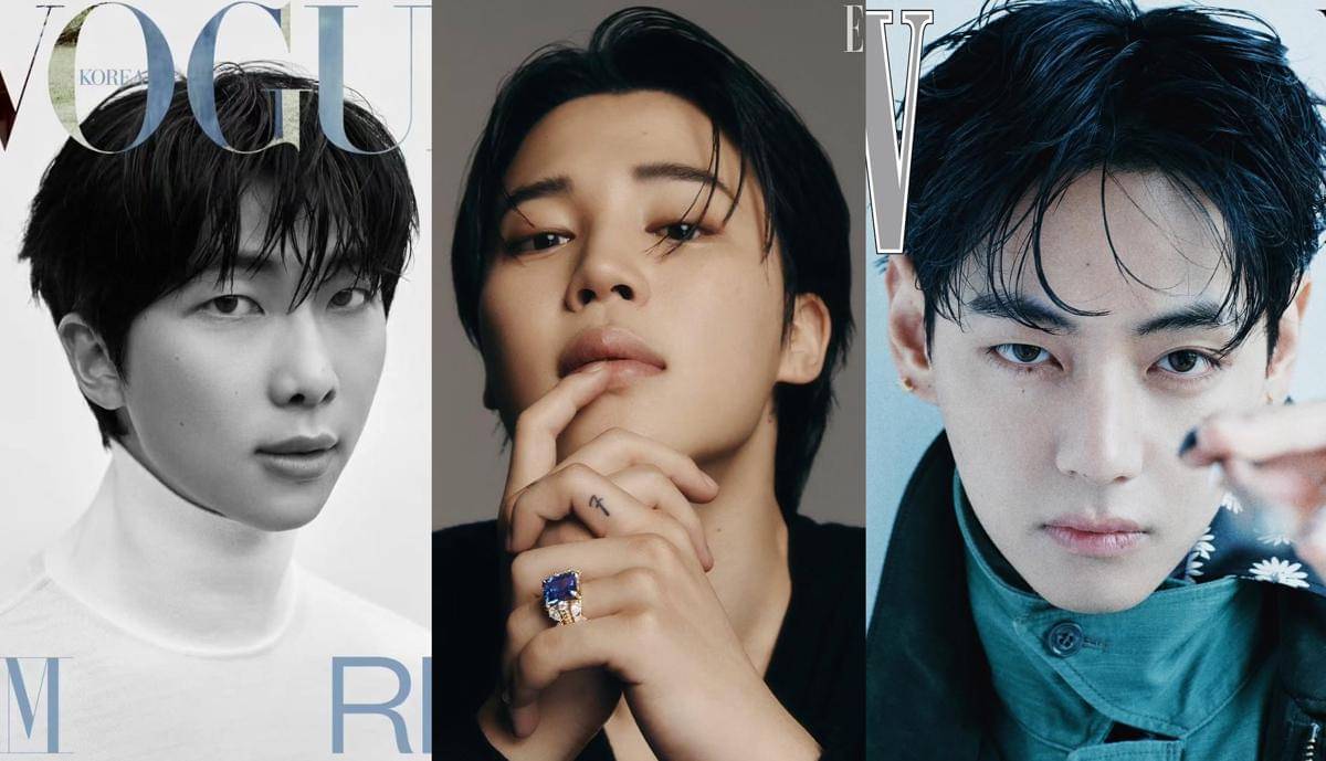 RM, Jimin, dan V BTS