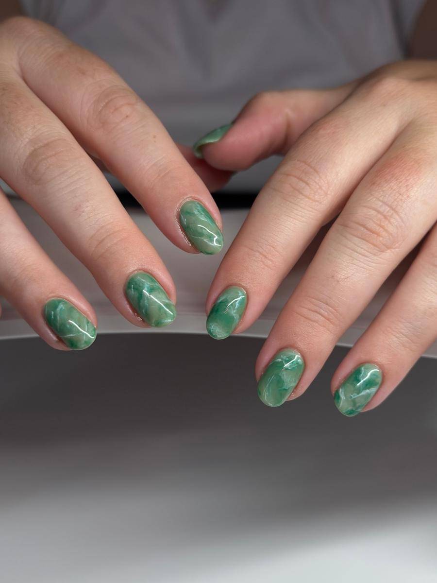 inspirasi olive nail art