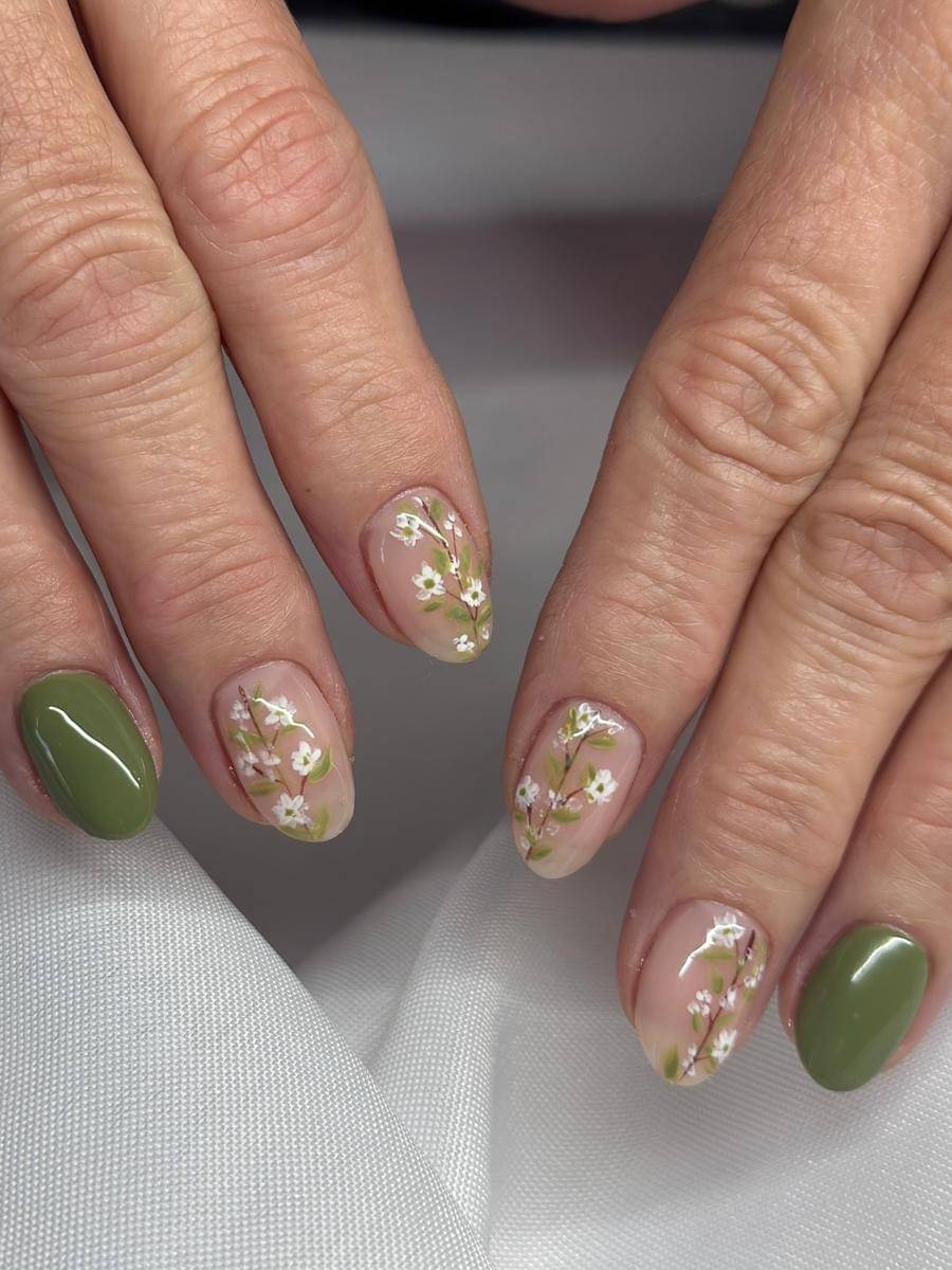 inspirasi olive nail art
