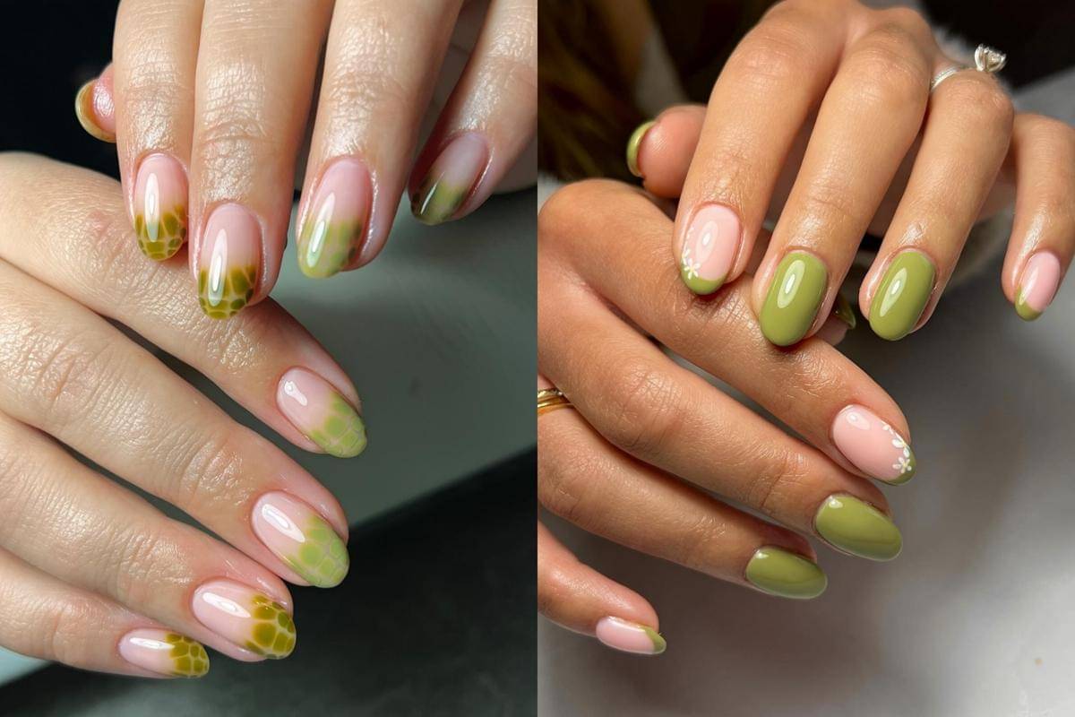 inspirasi olive nail art