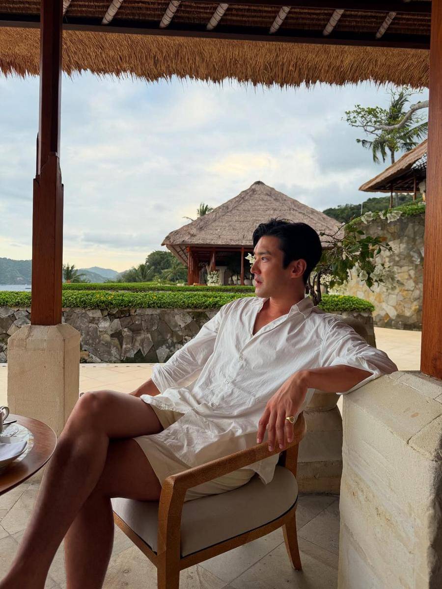 Siwon SUPER JUNIOR saat liburan di Amankila, Bali
