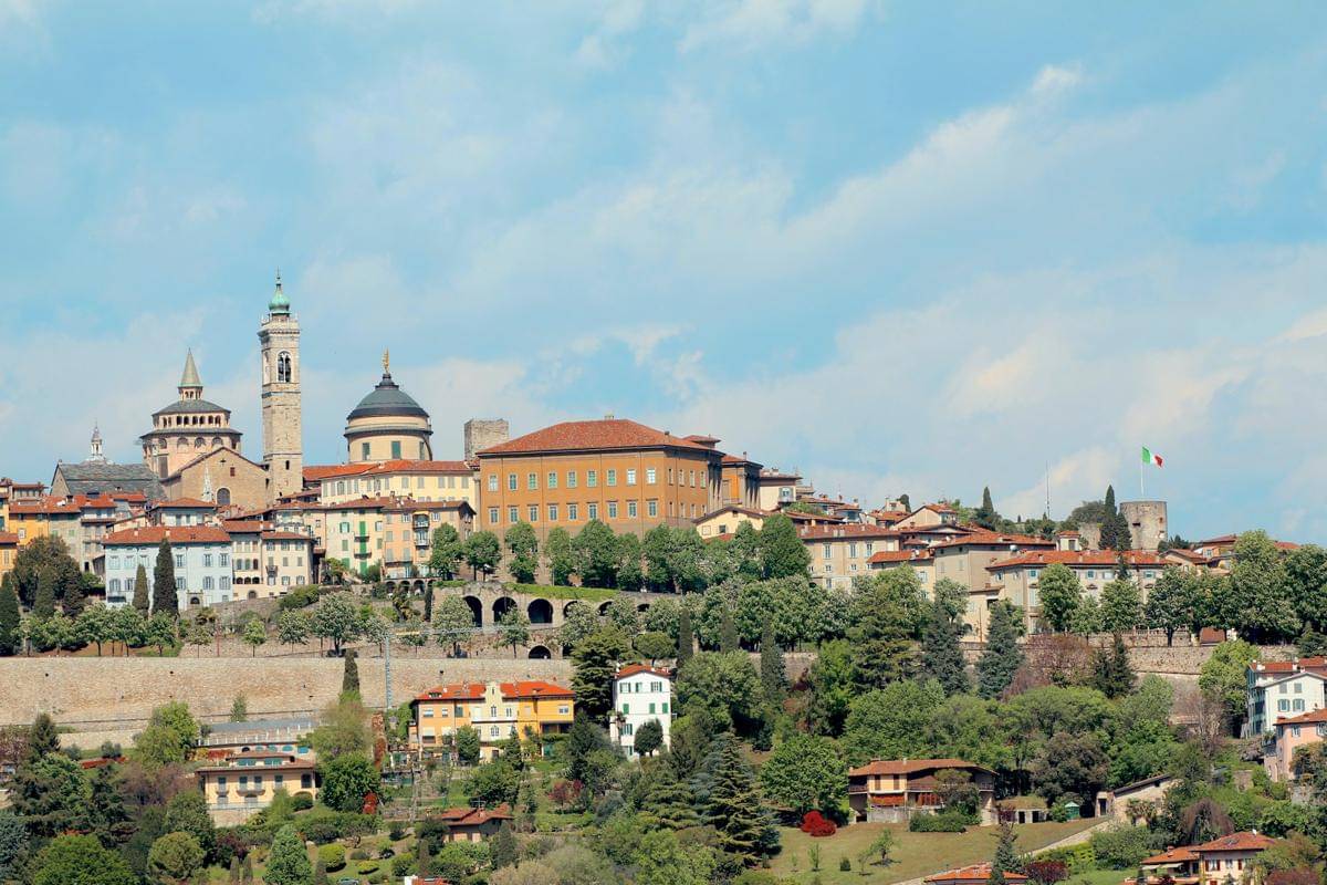 potret Citta Alta, Bergamo, Italia