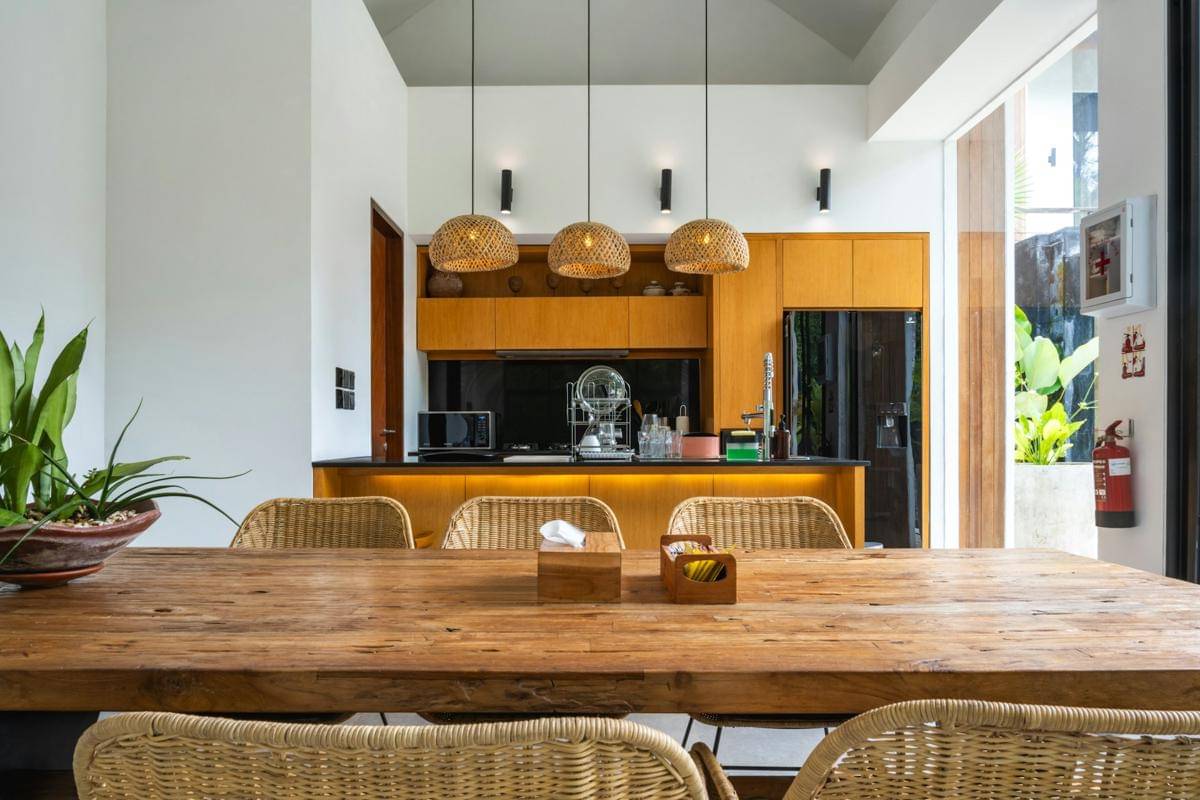 ilustrasi interior modern farmhouse