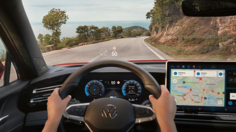 ilustrasi Head Up Display (volkswagen.bg)