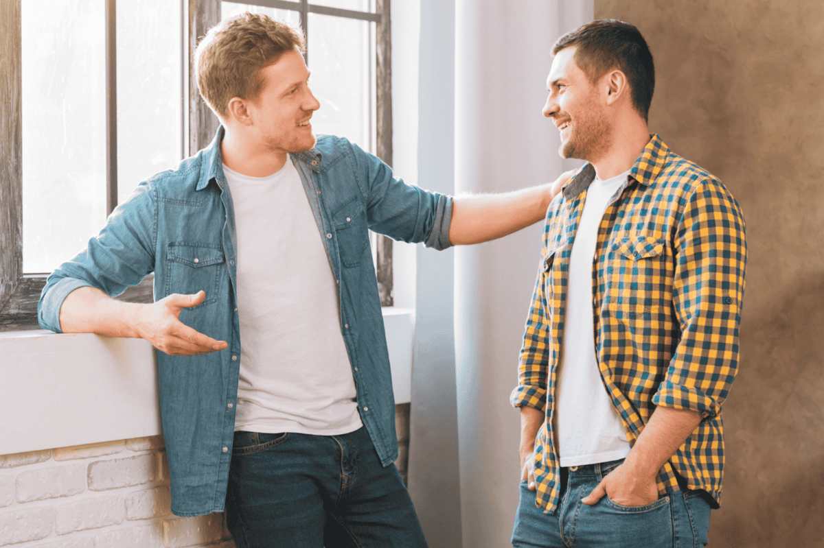 ilustrasi interaksi dengan pria yang suka yapping