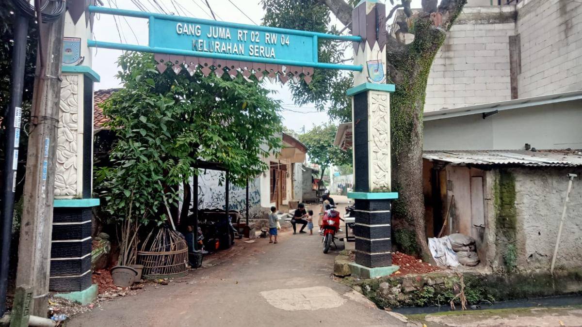 Lokasi proyek penataan kawasan kumuh di Tangsel