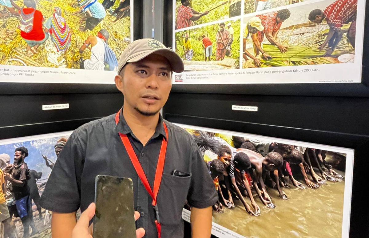 Ketua PFI Timika, Sevianto Pakiding. (IDN Times/Endy Langobelen)