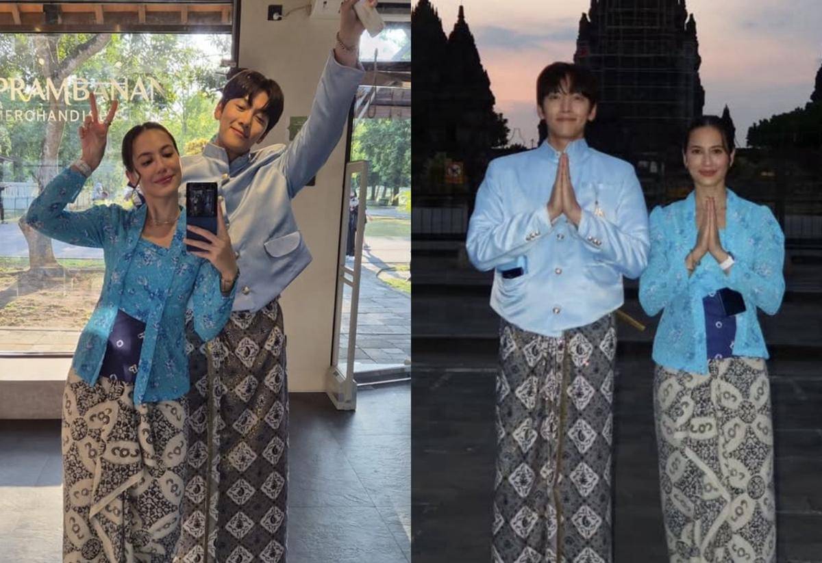 potret artis dan Idol Korea pakai baju adat Indonesia