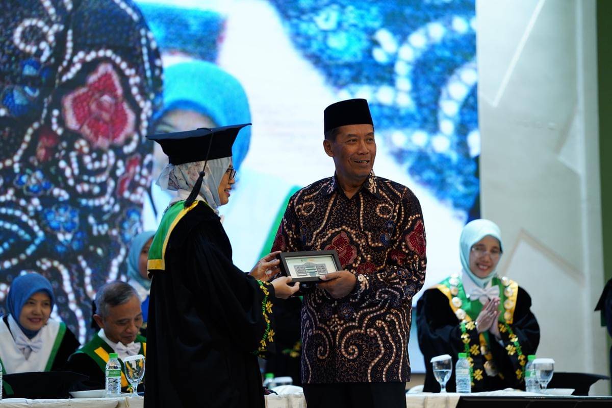 Sidang Terbuka Senat Milad ke-34 Universitas ‘Aisyiyah Yogyakarta, di Convention Hall Masjid Walidah Dahlan Unisa Yogyakarta, Selasa (14/10/2025).