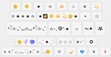 emoji bintang