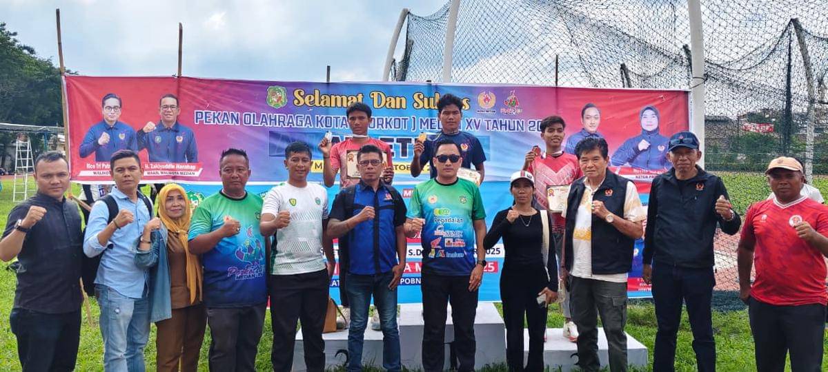 Kecamatan Medan Barat dominasi atletik Porkot Medan 2025 (dok.media porkot)