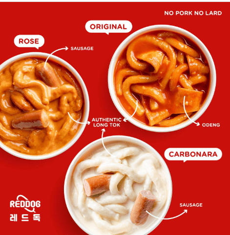 menu topokki Reddog